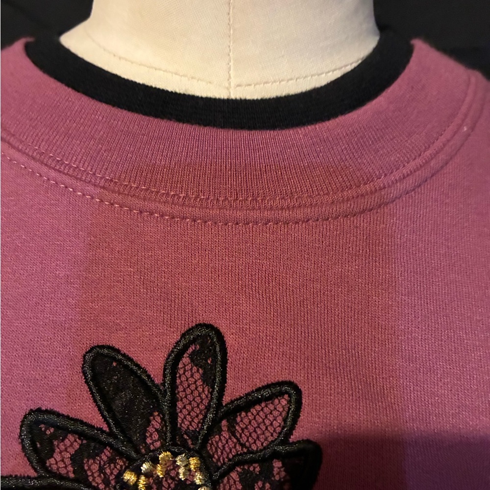 Floral Print Crew Neck Sweatshirt NWOT Medium M - Picture 2 of 7